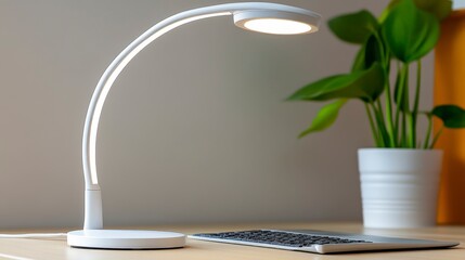 Modern Desk Lamp with Flexible Neck and Bright LED Light Source
