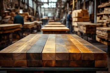 Woodworking Craftsmanship in Rustic Workshop Setting for Carpentry Enthusiasts