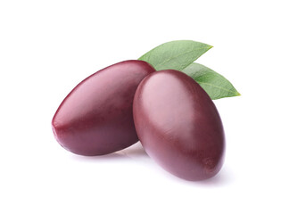 Kalamata olives with leaves