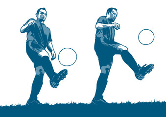 Stylish Football Player Pose