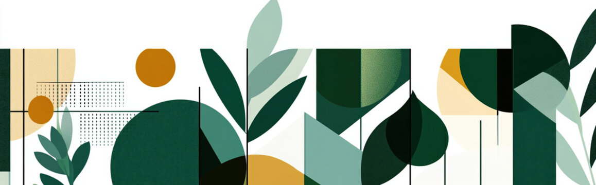 Gr&uuml;n-wei&szlig;e geometrische Komposition, abstraktes Muster, moderner Hintergrund
Green-white geometric composition, abstract pattern, modern background