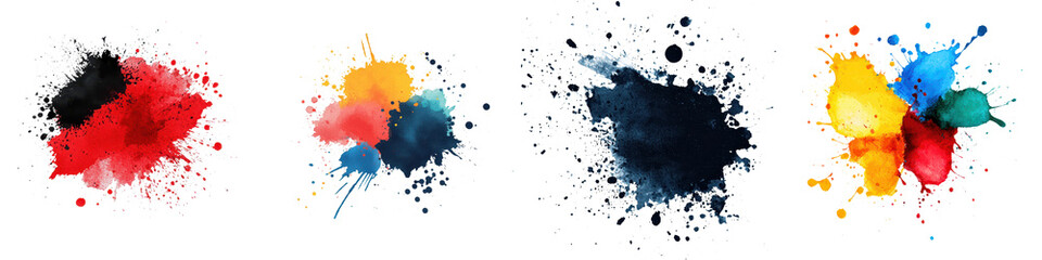 Fototapeta premium Vibrant Fluid Abstract Art Splatters and Blots of Colorful Paint Splashes on a Textured Background Dynamic Expression with Vivid Hues Flowing Textures and Expressive Brush Strokes