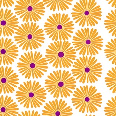 Fototapeta premium colorful pattern of various flowers 