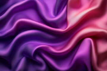 Obraz premium Purple fabric background and texture, Crumpled of violet satin for abstract and design, Abstract purple drapery cloth, Pattern and detail grooved of violet fabric for background and abstract