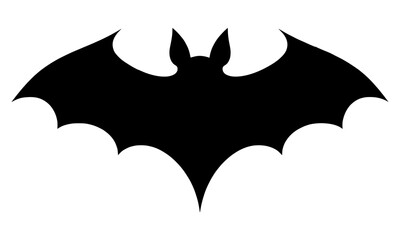 Fototapeta premium Bat Silhouette Isolated Transparent. Halloween Bat Icon. Spooky Flying Bat Vector. Vampire Bat Logo. Black Bat Illustration. Scary Bat Icon. Horror Bats Clip Art for Stickers, Halloween Decor