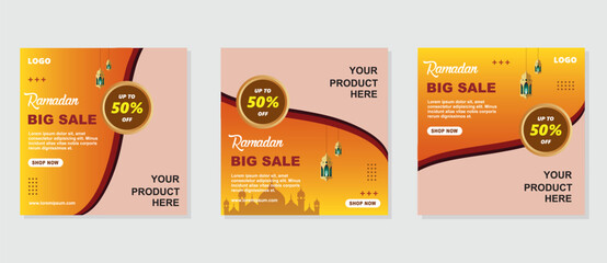 Ramadan Kareem post design template