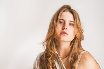 Frau, jung, Gesicht, blond, natürlich