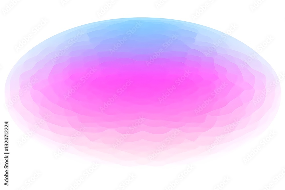 Poster abstract bubble gradient of blue and pink with segmented design