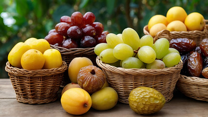 Basket of fresh fruits