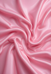 Fototapeta premium pink silk fabric background pink luxury cloth fabric pink wavy satin fabric wallpaper