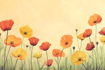 Fototapeta premium Flower background, Generative AI 