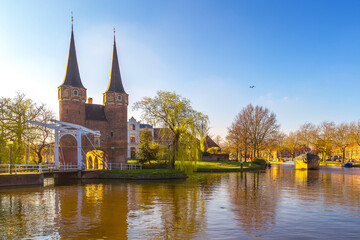 Obraz premium Oostpoort or Eastern gate, Delft, Holland