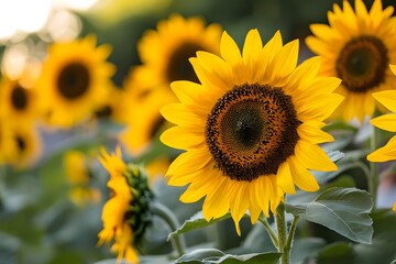 Fototapeta premium sunflower, Generative AI 