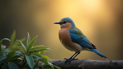 Fototapeta premium blue tit on branch