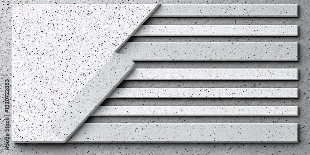 Poster textured stone surface with geometric layering forming a modern pattern