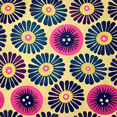 Fototapeta premium colorful pattern of various flowers 