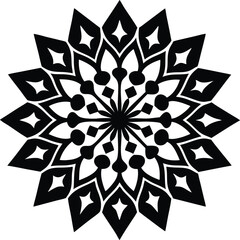 Ornate Mandala Design Vector Art Illustration – Intricate & Elegant Digital Artwork