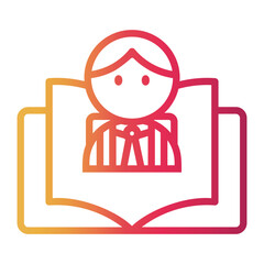 preschool Line Gradient Icon