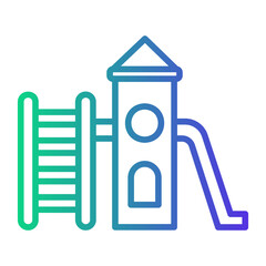 slide Line Gradient Icon