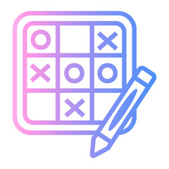 draw Line Gradient Icon