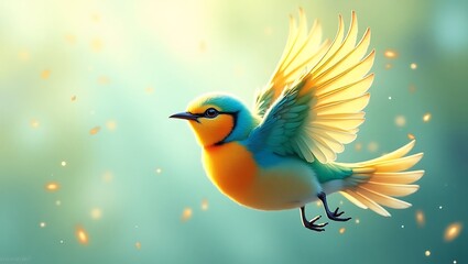 Fototapeta premium Birds PNG background