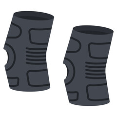 Knee brace for women vector cartoon illustration isolated on a white background.