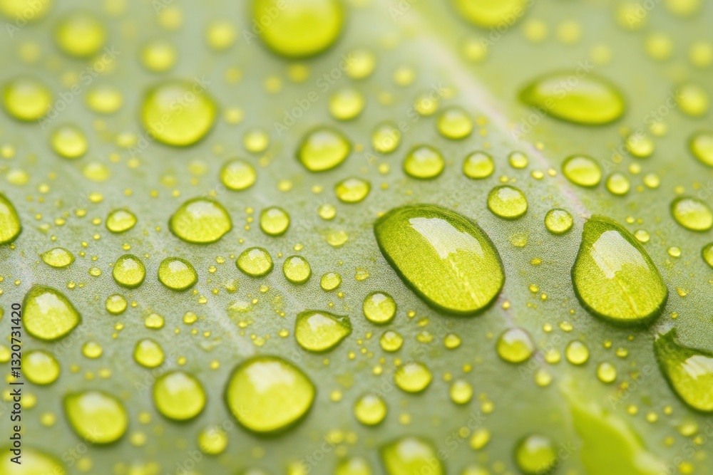 Aufkleber refreshing rain droplets texture for nature enthusiasts, highlighting distinctive patterns and tranq