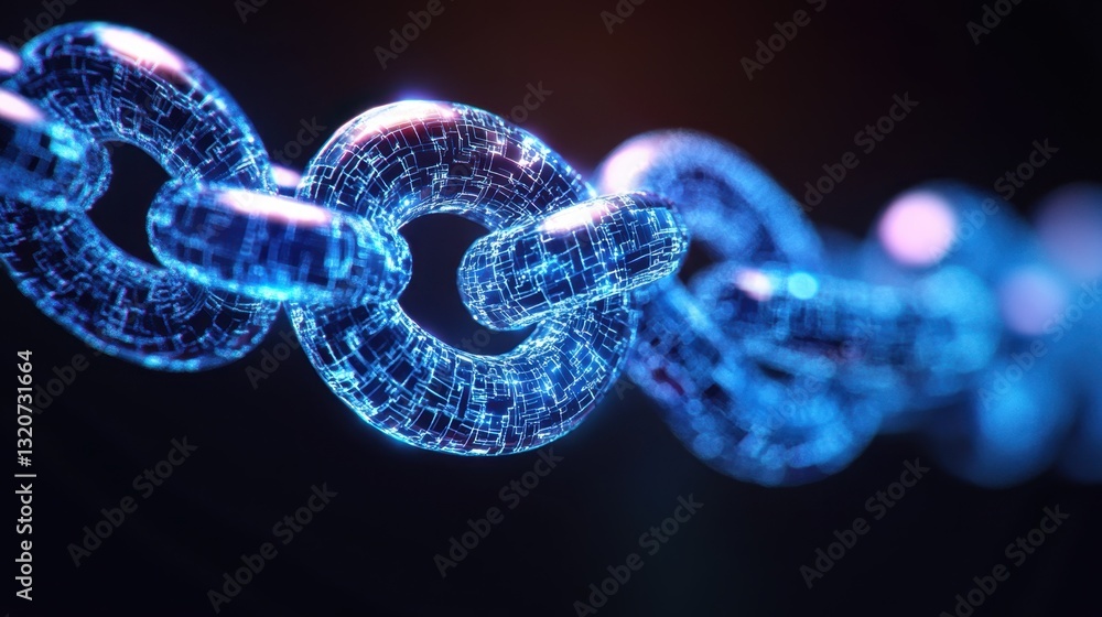 Aufkleber a digital representation of blockchain tokenization securing digital assets and nft ownership