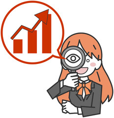 学力の向上の理由を分析する女子学生・生徒