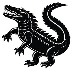 Fototapeta premium Alligator Silhouette