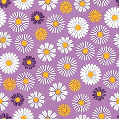 colorful pattern  of various flowers 