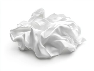 A white piece of paper with a crumpled edge