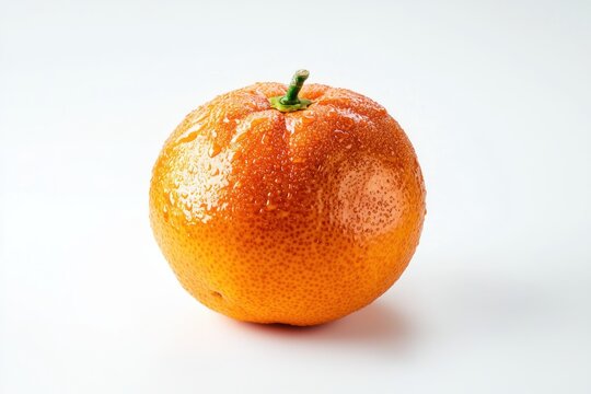 Fresh cara cara orange with sparkling droplets radiant against pristine background highlighting vitamin source