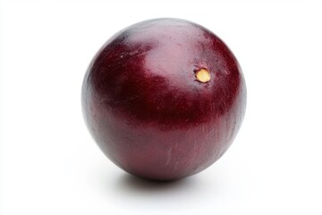 Obraz premium Maroon jabuticaba fruit studio shot captivating its rich color and the subtle texture on white background