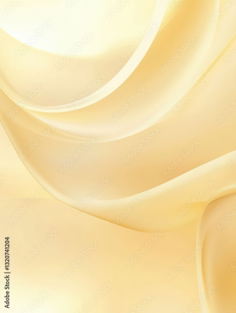 Poster abstract golden swirls on soft background elegant design with curved lines and warm tones for decora