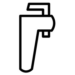 Bolt Labour Tools Line Icon