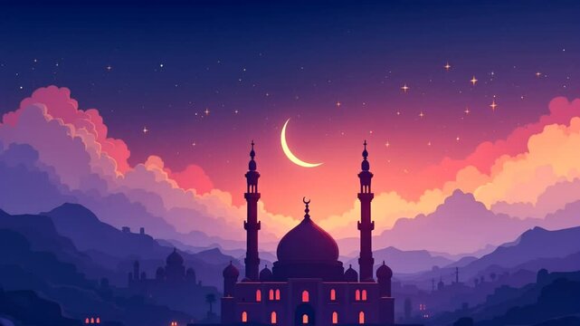 mosque religion illustration