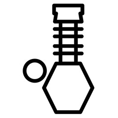 Stud Bolt Screw Line Icon