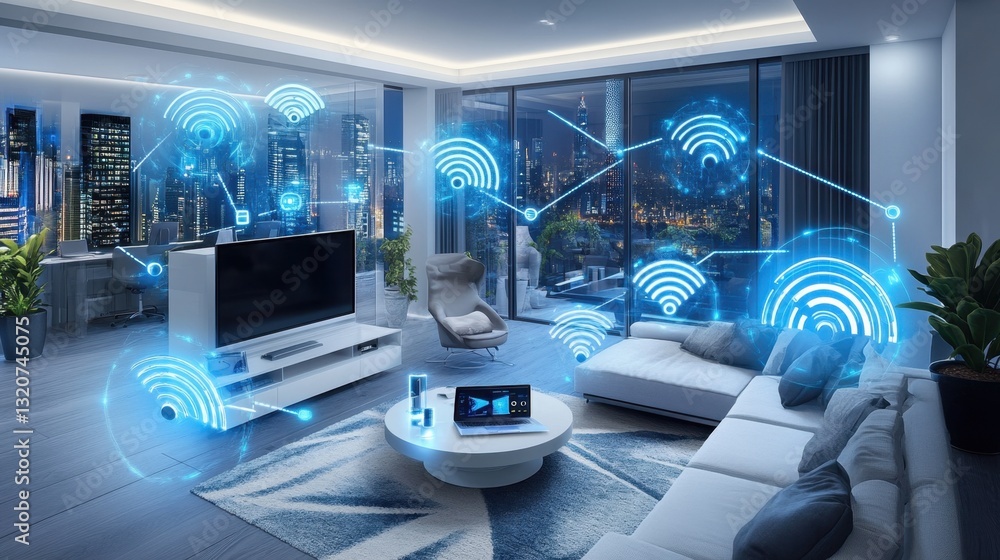 Aufkleber a high-tech office using iot-connected air quality sensors for optimal workspace conditions