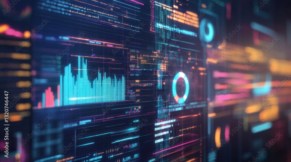 Aufkleber a holographic display of big data analytics enhancing business intelligence and decision-making