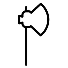 Axe Tools Work Line Icon