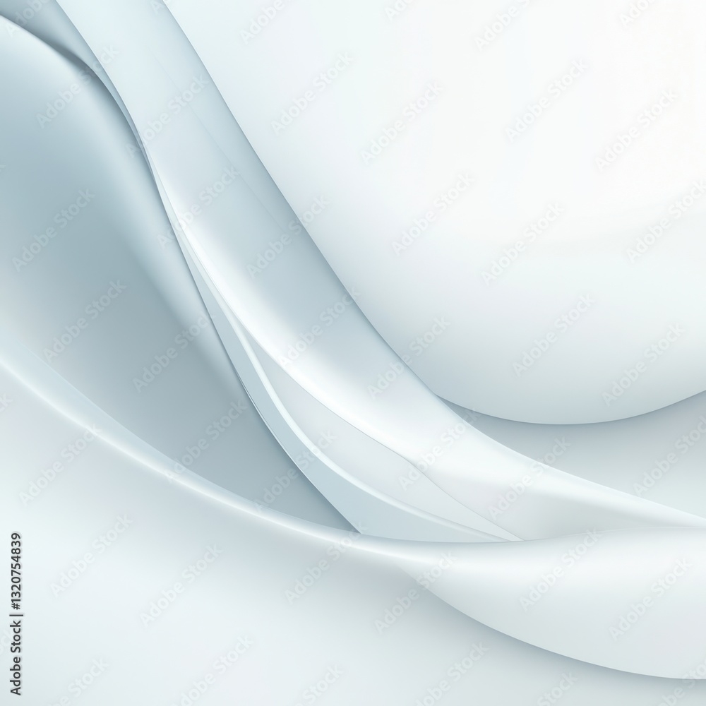 Poster abstract wave design soft light rendering delicate flowing forms in soft light elegant backdrop