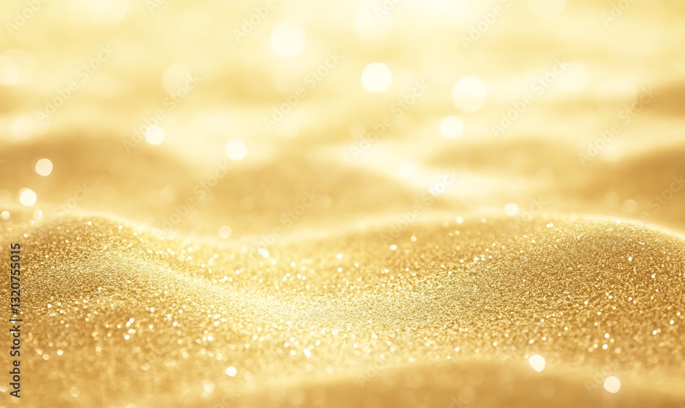Aufkleber golden sand with a shimmering surface, creating a warm and inviting atmosphere.