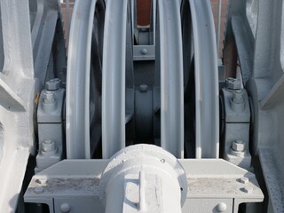 Subs view of a gear works over 100 years old for operating lockers. Now shut down. A piece of technology history.
