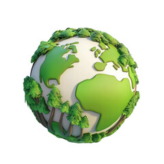 three-dimensional earth ecosystem forest environment