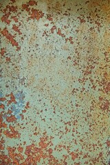 Closeup of old rusty metal background or texture.