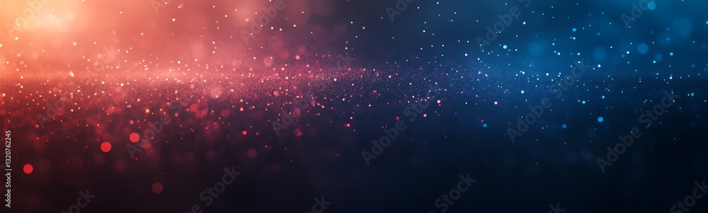 Poster vibrant abstract background with colorful light particles and gradients.