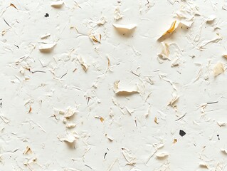 Textured Paper Background with Plant Fibers for Crafts and Design