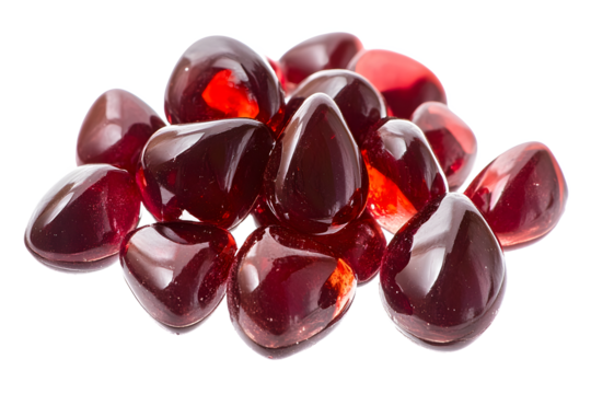 Shiny Red Gel Capsules