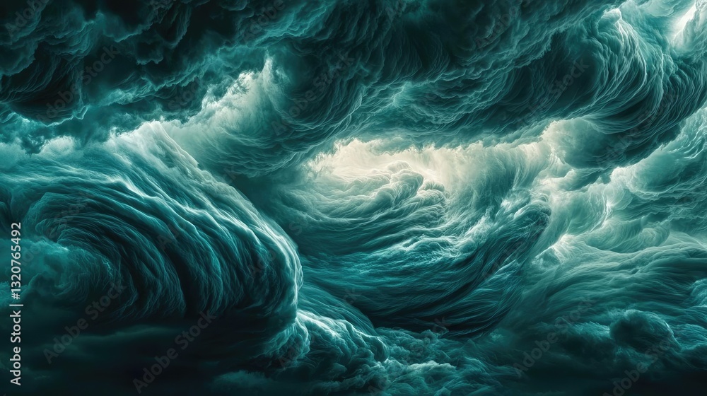 Aufkleber dark sky concept. dramatic swirling clouds create a captivating atmosphere in the sky.